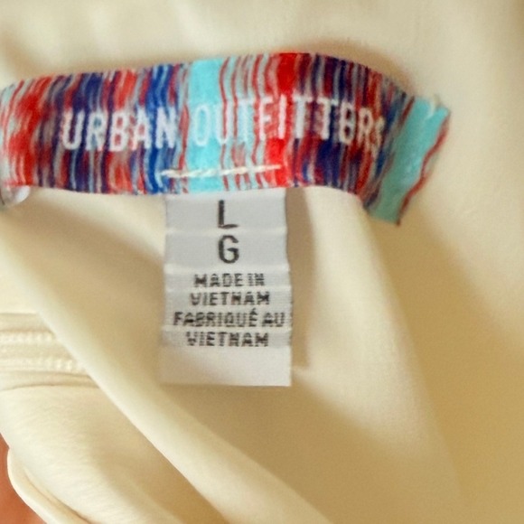 Urban Outfitters Satin Slip Dress Cowl Neck Sleeveless Mini Dress  size L - Picture 4 of 4